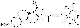 CAS 登录号：153463-20-8， (3S,5S,9R,10S,13R,17R)-3-羟基-10,13-二甲基-17-[(2R)-6,7,7,7-四氟-6-(三氟甲基)庚烷-2-基]-1,2,3,4,5,6,7,9,11,12,16,17-十二氢环戊烯并[a]菲-15-酮
