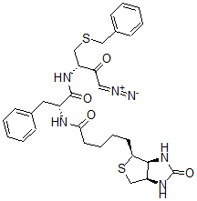 CAS#: 153512-31-3, (Z,3S)-3-[[(2R)-2-[5-[(3aR,6S,6aS)-2-Oxo-1,3,3a,4,6,6a-Hexahydrothieno[3,4-d]Imidazol-6-Yl]Pentanoylamino]-3-Phenylpropanoyl]Amino]-1-Diazonio-4-(Phenylmethylsulfanyl)But-1-En-2-Olate
