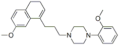 CAS 登录号：153526-61-5， 1-[3-(7-甲氧基-3,4-二氢萘-1-基)丙基]-4-(2-甲氧基苯基)哌嗪