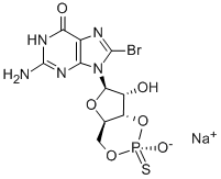 CAS#: 153660-03-8, 8-Bromo-Guanosine Cyclic 3',5'-[Hydrogen (S)-Phosphorothioate]