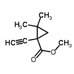 CAS#: 153943-63-6, Methyl 1-Ethynyl-2,2-Dimethylcyclopropanecarboxylate