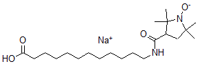CAS#: 153953-80-1, 12-[(2,2,5,5-Tetramethyl-1-Oxidopyrrolidine-3-Carbonyl)Amino]Dodecanoic Acid Sodium salt