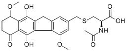 CAS#: 154163-82-3, (2R)-2-Acetamido-3-[(5,10-Dihydroxy-4,9-Dimethoxy-6-Oxo-7,8,9,11-Tetrahydrobenzo[h]Fluoren-2-Yl)Methylsulfanyl]Propanoic Acid