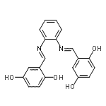 CAS 登录号：154198-33-1， 2,2'-{1,2-亚苯基二[次氮基(E)甲基亚基]}二(1,4-苯二酚)