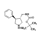 CAS#: 154206-10-7, 2-Methyl-2-Propanyl {[(3S,4R)-4-Phenyl-3-Pyrrolidinyl]Methyl}Carbamate Hydrochloride (1:1)