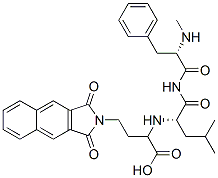 CAS 登录号：154296-67-0， (2R)-4-(1,3-二氧代苯并[f]异吲哚-2-基)-2-[[(2S)-4-甲基-1-[[(2S)-2-甲基氨基-3-苯基丙酰基]氨基]-1-氧代戊烷-2-基]氨基]丁酸
