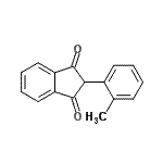 CAS 登录号：15432-97-0， 2-(2-甲基苯基)-1H-茚-1,3(2H)-二酮