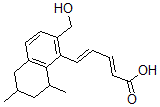 CAS 登录号：154445-09-7， (2E,4E)-5-[2-(羟基甲基)-6,8-二甲基-5,6,7,8-四氢萘-1-基]戊-2,4-二烯酸