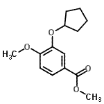 CAS#: 154464-24-1, Methyl 3-(Cyclopentyloxy)-4-Methoxybenzoate