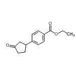 CAS#: 154468-61-8, Ethyl 4-(3-Oxocyclopentyl)Benzoate