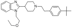 CAS 登录号：154541-72-7， 2-[1-[2-(4-叔丁基苯基)乙基]哌啶-4-基]-1-(2-乙氧基乙基)苯并咪唑