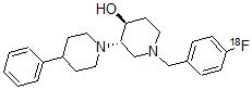 CAS#: 154824-77-8, trans-(+)-1'-((4-(Fluoro-18F)Phenyl)Methyl)-4-Phenyl-(1,3'-Bipiperidin)-4'-Ol