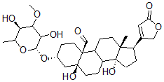 CAS#: 15487-11-3, 3beta-[(3-O-Methyl-6-Deoxy-beta-D-Glucopyranosyl)Oxy]-5,14-Dihydroxy-19-Oxo-5beta-Card-20(22)-Enolide