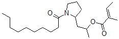 CAS 登录号：154887-98-6， 1-(1-癸酰吡咯烷-2-基)丙-2-基(E)-2-甲基丁-2-烯酸酯