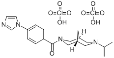 CAS#: 155029-33-7, 3-(4-(1H-Imidazol-1-Yl)Benzoyl)-7-Isopropyl-3,7-Diazabicyclo(3.3.1)Nonane Dihydroperchlorate
