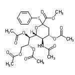 CAS#: 155155-64-9, Methyl phenyl (6R)-5-acetamido-4-O-acetyl-3,5-dideoxy-2-thio-6-[(1S,2R)-1,2,3-triacetoxypropyl]-L-threo-hex-2-ulopyranosidonate