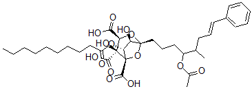 CAS#: 155179-15-0, (1S,2S,3S,5R,6R,7R)-5-[(E)-4-Acetyloxy-5-Methyl-8-Phenyloct-7-Enyl]-7-Decanoyloxy-2,6-Dihydroxy-4,8-Dioxabicyclo[3.2.1]Octane-1,2,3-Tricarboxylic Acid