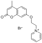CAS 登录号：155272-58-5， 4-甲基-7-(2-吡啶-1-鎓-1-基乙氧基)苯并吡喃-2-酮溴化物