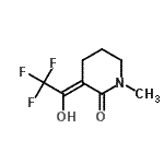 CAS 登录号：155398-07-5， (3Z)-1-甲基-3-(2,2,2-三氟-1-羟基乙亚基)-2-哌啶酮
