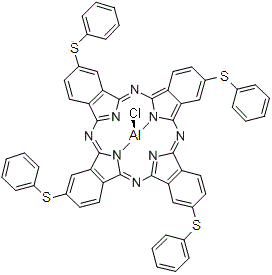 CAS#: 155613-95-9, [2,9,17,24-Tetrakis(Phenylsulfanyl)-29H,31H-Phthalocyaninato(2-)-kappa<Sup>2</Sup>N<Sup>29</Sup>,N<Sup>31</Sup>]Aluminium(1+) Chloride