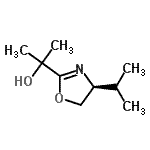 CAS#: 155631-48-4, 2-[(4S)-4-Isopropyl-4,5-Dihydro-1,3-Oxazol-2-Yl]-2-Propanol