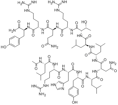 CAS 登录号：155709-24-3， N-乙酰基-L-亮氨酰-L-精氨酰-L-组氨酰-L-酪氨酰-L-亮氨酰-L-天冬氨酰胺酰-L-亮氨酰-L-亮氨酰-L-苏氨酰-L-精氨酰-L-谷氨酰胺酰-L-精氨酰-L-酪氨酰胺