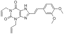 CAS 登录号：155814-27-0， 8-[(E)-2-(3,4-二甲氧基苯基)乙烯基]-1,3-二(丙-2-烯基)-7H-嘌呤-2,6-二酮