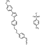 CAS#: 155862-93-4, 1-[2-(4-Isothiocyanatophenoxy)Ethyl]-4-[5-(4-Methoxyphenyl)-1,3-Oxazol-2-Yl]Pyridinium 4-Methylbenzenesulfonate