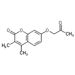 CAS 登录号：156006-10-9， 3,4-二甲基-7-(2-氧代丙氧基)-2H-苯并吡喃-2-酮