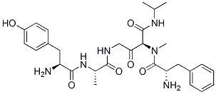 CAS#: 156125-05-2, (2S)-N-[2-[[(2R)-2-[[(2S)-2-Amino-3-(4-Hydroxyphenyl)Propanoyl]Amino]Propanoyl]Amino]Acetyl]-2-Methylamino-3-Phenyl-N-[2-(Propan-2-Ylamino)Acetyl]Propanamide