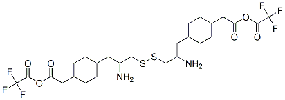 CAS#: 156143-99-6, 2-[4-[2-Amino-3-[2-Amino-3-[4-(Carboxymethyl)Cyclohexyl]Propyl]Disulfanylpropyl]Cyclohexyl]Acetic Acid; 2,2,2-Trifluoroacetic Acid