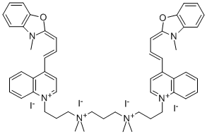 CAS#: 156312-20-8, [7-Dimethylazaniumylidene-1,9-Bis[4-[(E,3Z)-3-(3-Methyl-1,3-Benzoxazol-2-Ylidene)Prop-1-Enyl]Quinolin-1-Ium-1-Yl]Nonan-3-Ylidene]-Dimethylazanium Tetraiodide