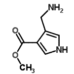 CAS 登录号：156422-74-1， 甲基4-(氨基甲基)-1H-吡咯-3-羧酸酯