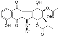 CAS#: 156429-14-0, (1R,2S,3R,4S)-3-Acetyloxy-11-Diazonio-2,4,10-Trihydroxy-2-Methyl-9-Oxo-1-Propanoyloxy-3,4-Dihydro-1H-Benzo[b]Fluoren-5-Olate