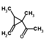 CAS 登录号：156541-79-6， 1-(1,2-二甲基-3-亚甲基环丙基)乙酮