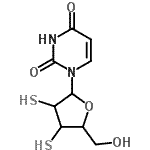 CAS#: 156592-92-6, 1-(2,3-Dithiopentofuranosyl)-2,4(1H,3H)-Pyrimidinedione
