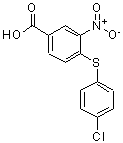 CAS#: 156629-59-3, 4-[(4-Chlorophenyl)Sulfanyl]-3-Nitrobenzoic Acid