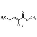 CAS 登录号：1567-14-2， 甲基(2E)-2-甲基-2-戊烯酸酯