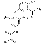 CAS#: 156740-30-6, {[4-(4-Hydroxy-3-Isopropylphenoxy)-3,5-Dimethylphenyl]Amino}(Oxo)Acetic Acid