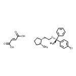 CAS 登录号：15686-51-8， (2R)-2-{2-[(1R)-1-(4-氯苯基)-1-苯基乙氧基]乙基}-1-甲基吡咯烷(2E)-2-丁烯二酸酯(1:1)