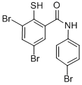 CAS#: 15686-78-9, 3,5-Dibromo-N-(4-Bromophenyl)-2-Mercaptobenzamide