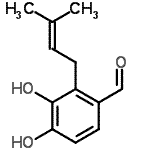 CAS#: 157027-24-2, 3,4-Dihydroxy-2-(3-Methyl-2-Buten-1-Yl)Benzaldehyde