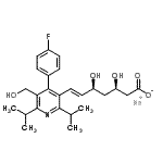 CAS 登录号：157199-28-5， 钠(3R,5S,6E)-7-[4-(4-氟苯基)-5-(羟基甲基)-2,6-二异丙基-3-吡啶基]-3,5-二羟基-6-庚烯酸酯