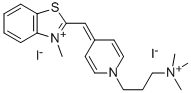 CAS#: 157199-57-0, 3-Methyl-2-[[1-[3-(Trimethylammonio)Propyl]-4(1H)-Pyridinylidene]Methyl]-Benzothiazolium Iodide (1:2)
