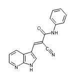 CAS#: 157561-97-2, (2E)-2-Cyano-N-Phenyl-3-(1H-Pyrrolo[2,3-b]Pyridin-3-Yl)Acrylamide