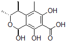 CAS 登录号：157643-56-6， (1S,3R,4S)-1,6,8-三羟基-3,4,5-三甲基异色满-7-羧酸