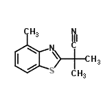 CAS 登录号：157763-74-1， 2-甲基-2-(4-甲基-1,3-苯并噻唑-2-基)丙腈