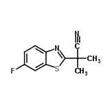 CAS#: 157763-87-6, 2-(6-Fluoro-1,3-Benzothiazol-2-Yl)-2-Methylpropanenitrile