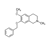 CAS 登录号：15778-79-7， 7-(苄氧基)-6-甲氧基-2-甲基-1,2,3,4-四氢异喹啉