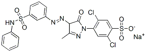CAS#: 15792-51-5, Sodium 4-[4-[[3-(Anilinosulphonyl)Phenyl]Azo]-4,5-Dihydro-3-Methyl-5-Oxo-1H-Pyrazol-1-Yl]-2,5-Dichlorobenzenesulphonate